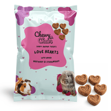 Load image into Gallery viewer, ChewyChewsUK Love Hearts with Beetroot &amp; Strawberry 90g
