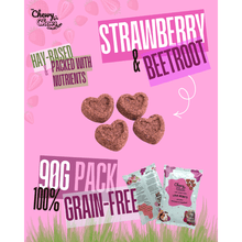 Load image into Gallery viewer, ChewyChewsUK Love Hearts with Beetroot &amp; Strawberry 90g
