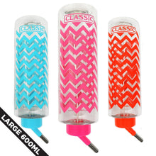 Load image into Gallery viewer, Classic Zig-Zag Water Bottle - Large 600ml - Pack of 1 (Choose Pink, Blue or Red)
