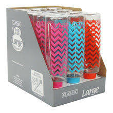 Load image into Gallery viewer, Classic Zig-Zag Water Bottle - Large 600ml - Pack of 1 (Choose Pink, Blue or Red)
