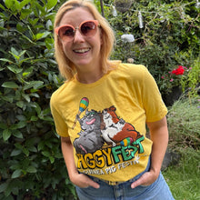 Load image into Gallery viewer, Official Piggy Fest 2026 - Guinea Pig T-shirt - Unisex - Yellow
