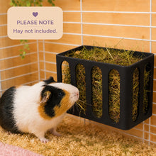 Load image into Gallery viewer, Guinea Pig &amp; Rabbit Hay Feeder – Jet Black
