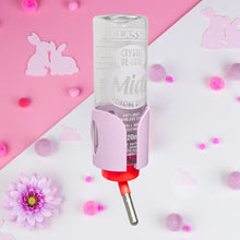 Load image into Gallery viewer, Guinea Pig &amp; Rabbit Water Bottle Holder – Pastel Pink, 320ml
