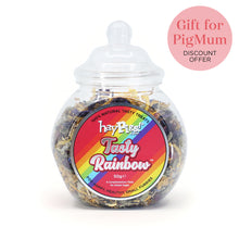 Load image into Gallery viewer, HayPigs!® Tasty Rainbow™ (50g) in Small Collectors Jar
