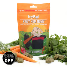 Load image into Gallery viewer, HayPigs!® Piggy Nom Noms™ - Carrot &amp; Coriander 70g
