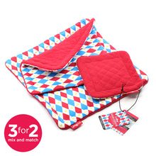 Load image into Gallery viewer, HayPigs!® Harlequin Collection -  Reversible Pads™ - Set of 3
