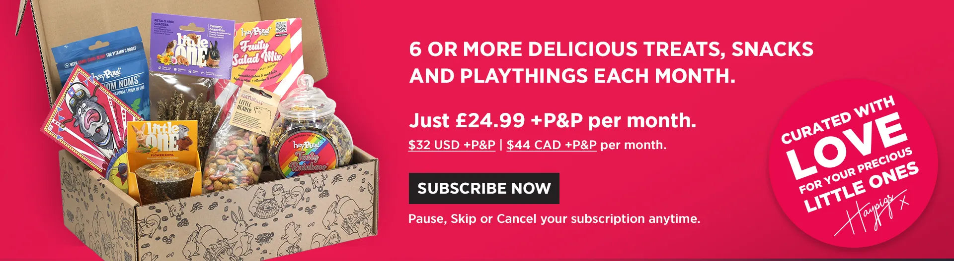 HayPigs! Subscription Box for Guinea Pigs