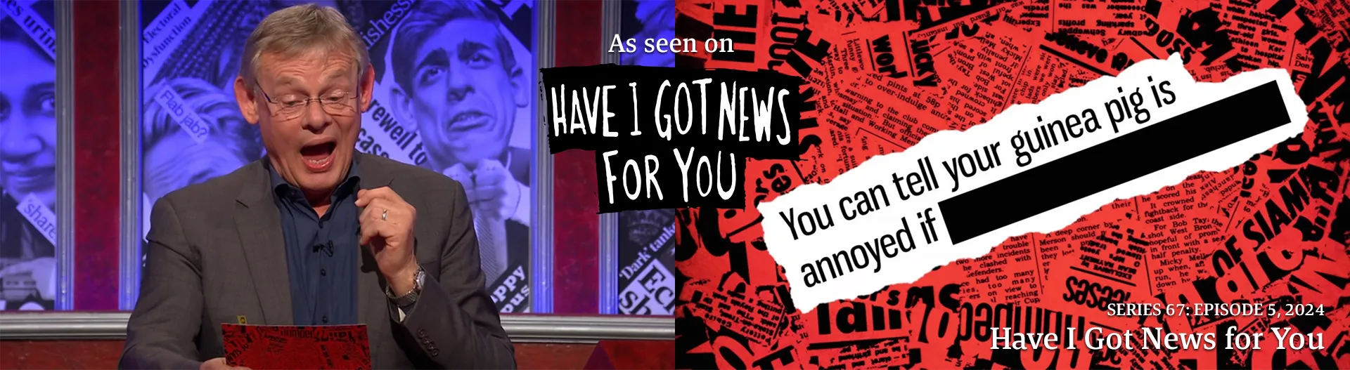 Guinea Pig Magazine featuring on BBC Have I Got News For You