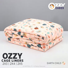 Load image into Gallery viewer, Ozzy Cages C&amp;C Cage Fleece Liners - Earth Child Collection
