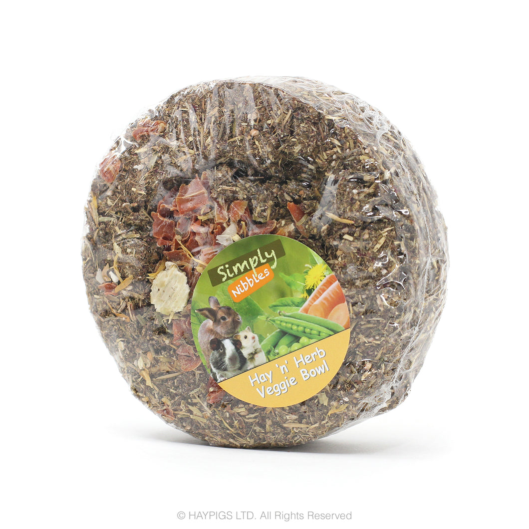 Rosewood Simply Nibbles Hay 'n' Herb Veggie Bowl (160g)