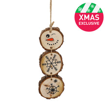 Load image into Gallery viewer, Rosewood Cupid &amp; Comet Log-Slice Snowman Gnaw
