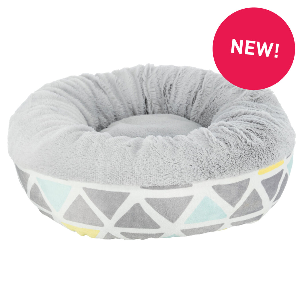 Trixie Cuddly Bed - Round (Sunny Grey)
