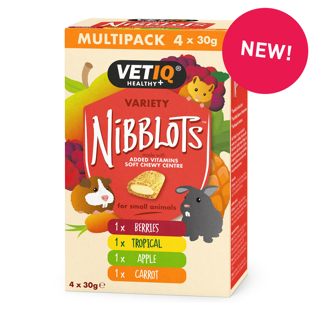 VetIQ Nibblots Treats for Small Animals -  Variety Pack 4x30g