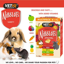 Load image into Gallery viewer, VetIQ Nibblots Treats for Small Animals -  Variety Pack 4x30g
