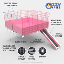 Load image into Gallery viewer, Ozzy Cages 2x2 C&amp;C Wide Loft Kit - Clear Sided
