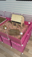 Load and play video in Gallery viewer, Guinea Pig 2x4 C&amp;C Enclosure with Clear Side – Pink
