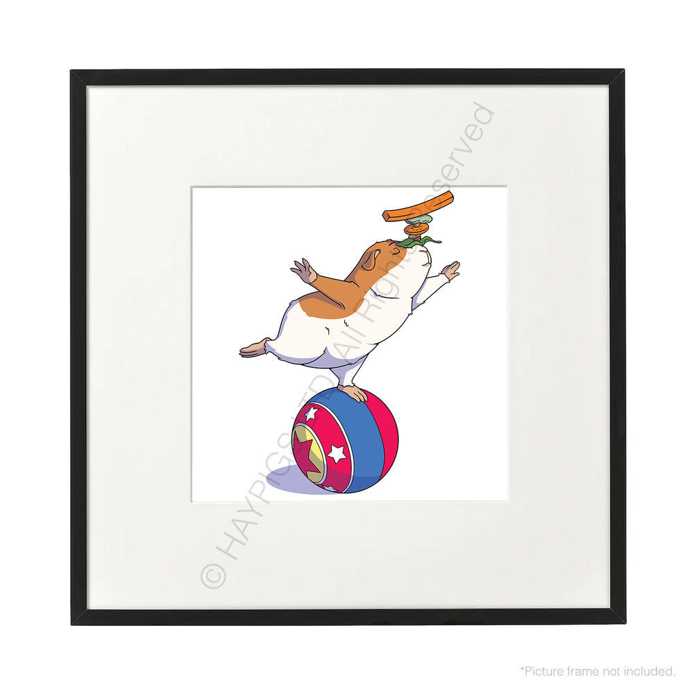 HayPigs!® Circus Treat Ball™ - Art Prints - Set of 3 - LIMITED EDITION