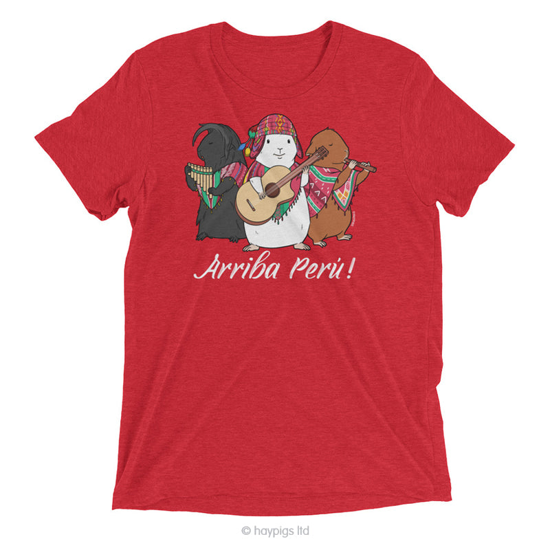 HayPigs!® Arriba Perú! Unisex T-shirt - Red Triblend