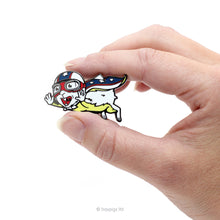 Load image into Gallery viewer, HayPigs!® Cavy Cannonball™ Enamel Pin Badge
