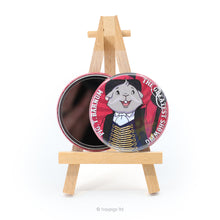 Load image into Gallery viewer, HayPigs!® Piggin&#39; Awesome Pocket Mirror - &#39;Pig T Barnum&#39; Edition
