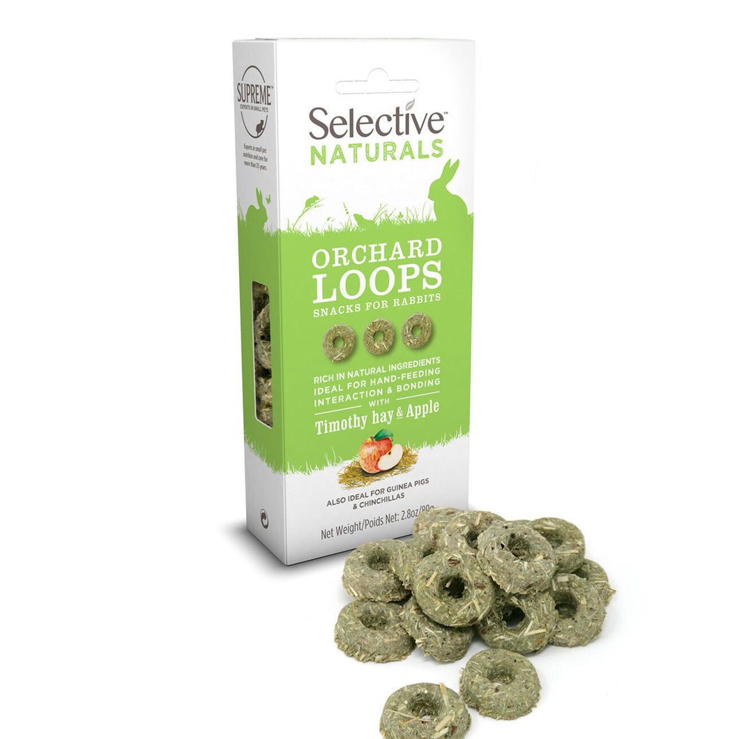 Selective Naturals Orchard Loops with Apple and Timothy Hay, 80g